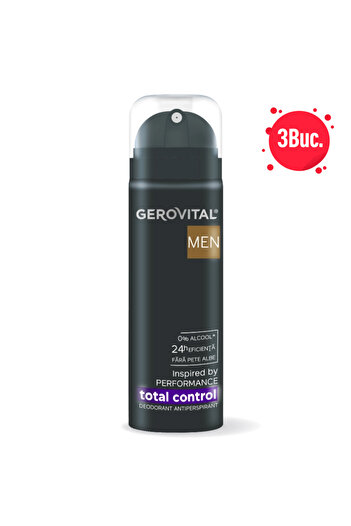 GEROVITAL X3 - ANTIPERSPIRANT DEODORANT MEN 150ML TOTAL CONTROL 37170