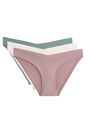 Oysho 3 modal blend V-cut classics briefs