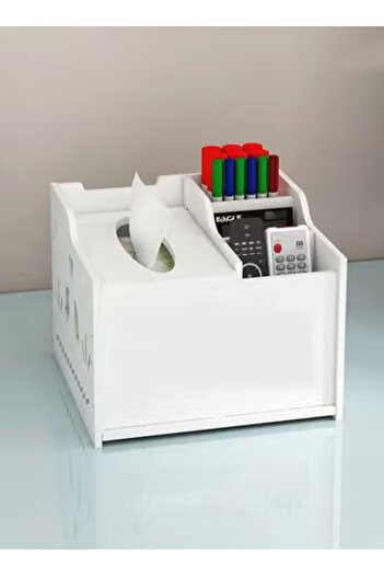 Raffine Desktop Multifunctional Storage Box Cosmetics Storage Tissue Box 18.5x12x17cm