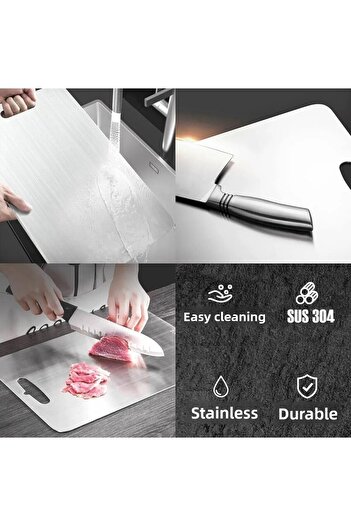 Global Ersat Steel Cutting Board 25*35 cm