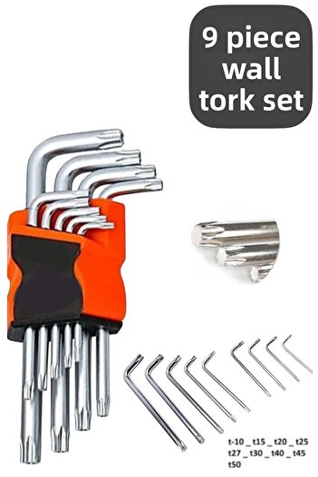CocoVia Torque Allen Set 9 Pieces Short Size Star Allen Set - Repair Set