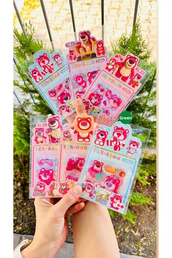 YEŞİL KIRTASİYE Bear Mini Transparent Sticker - 1 Pack (16 Pieces)