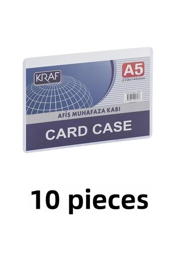 KRAF 10 Pieces Poster Enclosure Container A5 Card Case
