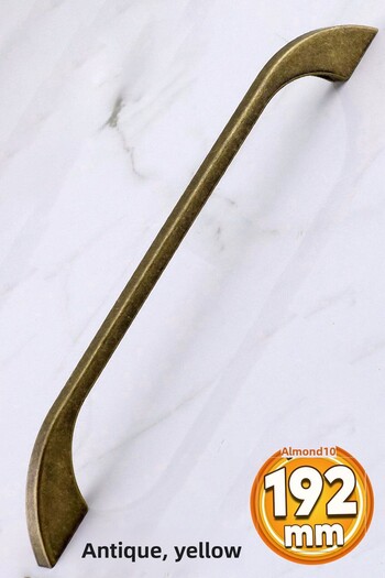 Badem10 Meriç 192 mm - 19.2 cm Antique Antique Yellow Metal Furniture Kitchen Cabinet Cabinet Handle Handle Handles
