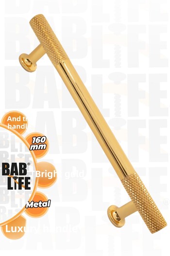 bablife Vetra Bright Gold 160mm Metal Luxury Drawer Cabinet Furniture Handles