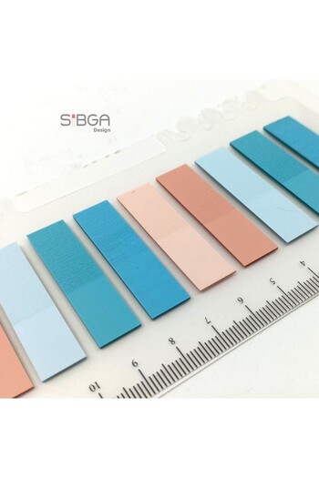sibga tasarım Postit ملون شفاف Post-it Post Itعلامة مرجعية للكتاب، ورق ملاحظات لاصق، 200 ورقة