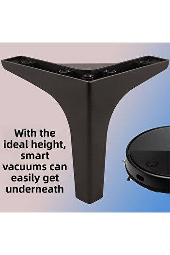 Badem10 Sedef Mobilier de lux Canapea Masuta de cafea Unitate TV Picioare fotoliu 14 Cm Picioare de bază negre