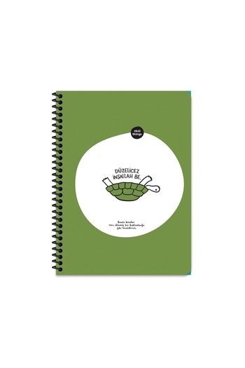 Hisli Şeyler 18.5x25 Lined Notebook - Adjustable Inshallah Be