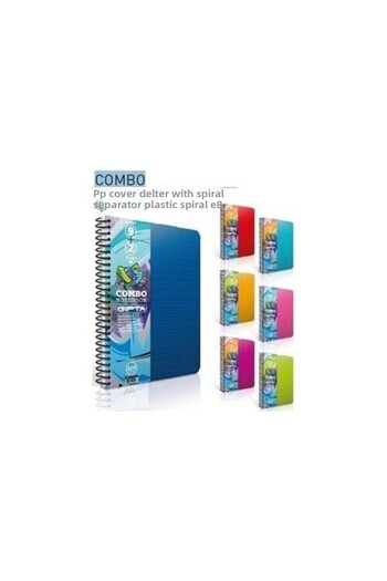 Gıpta Combo cu marcaj Caiet cu 9+2 compartimente A4 spiralat 210 coli 3-2455000-2012