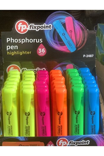 FixPoint 5 Colored 36 Fix Point Highlighter Pen