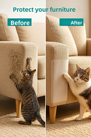 AnkaWood Cat Sofa Scratching Furniture Anti-Scratching Tape Transparent Adhesive 20X50 cm