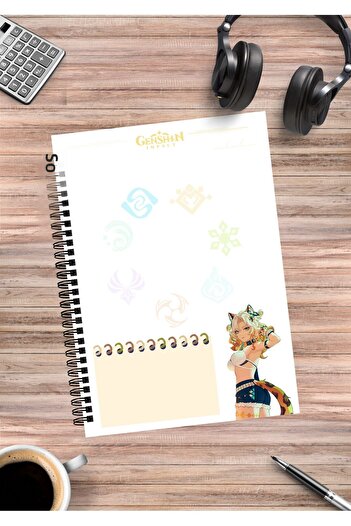 mertfigur Genshin Xilonen Anime Spiral Notebook A5 (50 Sheets)