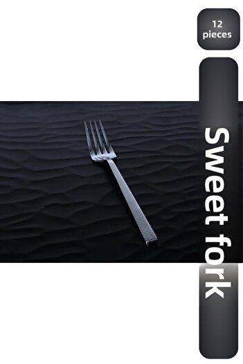 Viyalente Set of 12 Stainless Narcissus Dessert Forks