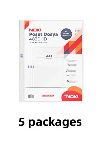 Noki 5 Pack 4830-hd 100 Pieces Bag File