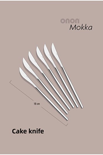 on-on Mokka Modern Looking Cake Knife 6' ​​Stainless Steel