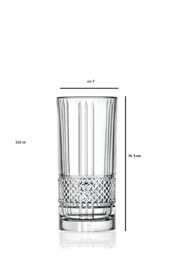 RCR Italian RCR long crystal water glasses 330 ml
