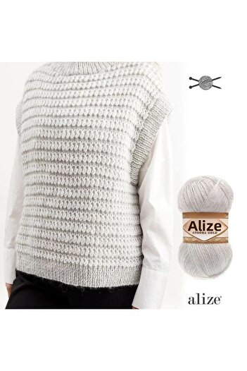 Alize Angora Gold 161 Powder Mohair Vest Shawl Thread Fine Wool 20% Wool - 80% Acrylic 550 Meters