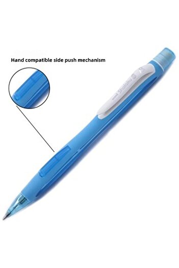 UNİ-BALL Shalaku Blue Versatil Pen - 0.5 Mm, Side Press, with Eraser S M5-228