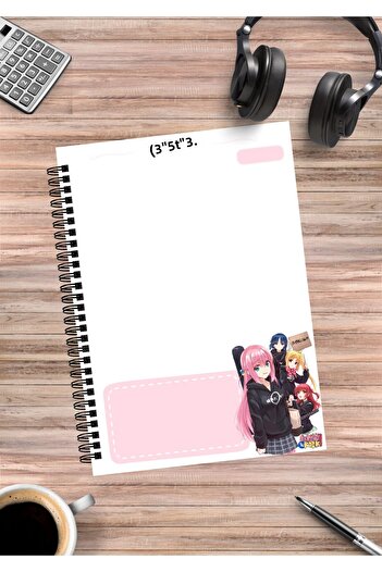 mertfigur Bochi the Rock Anime Spiral Notebook A5 (50 Sheets)