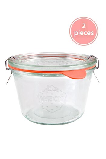 Weck 370 Ml Glass Storage Jar 2 Pieces