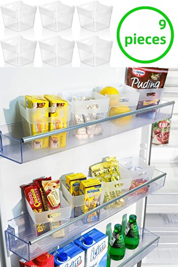 Ecolux 6 Pieces of Refrigerator Door - Multi-Purpose and Organizer Organizer
