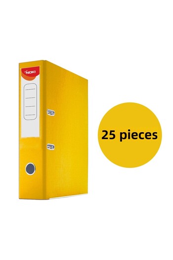 Noki Large Plastic Folder Yellow 25 Pieces