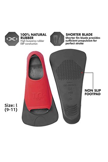 TYR Sport Ebp Burner Fin | Large Red | High-performance Gear | Swimming Fins