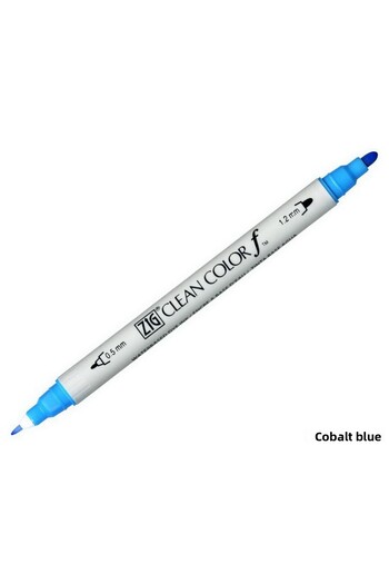 Zig Clean Color F Tcs-6000t 031 Cobalt Blue Double Sided Pen