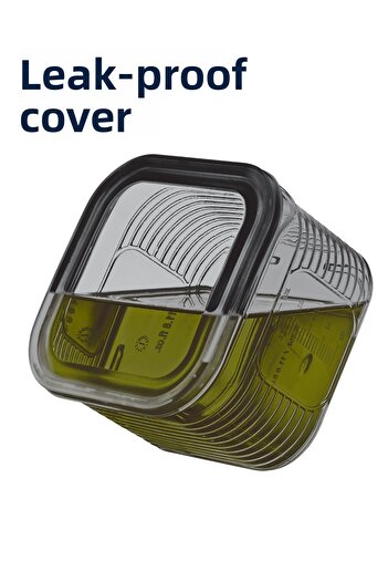 grimorlife 7 Piece Smoked Non-Breathable Storage Set - Deep Freezer and Microwave Breakfast Food Container