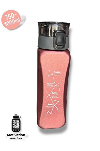 madam gold Motivational Water Bottle Can Be Used Anywhere in Sports, School, Home – 750-1000 ml