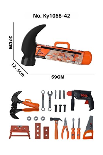 TTC Construction Tool Set With Hammer Carying case