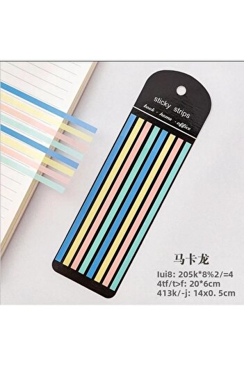 zuixua New Generation Stripe Transparent Postit Pastel Colors