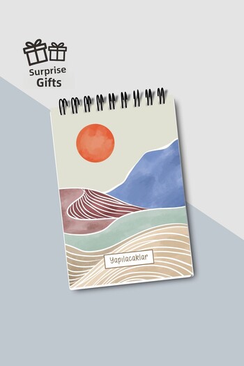 Eldesen Tasarım Do List A6 Notebook with Flexible Cardboard Cover, Mini Notebook