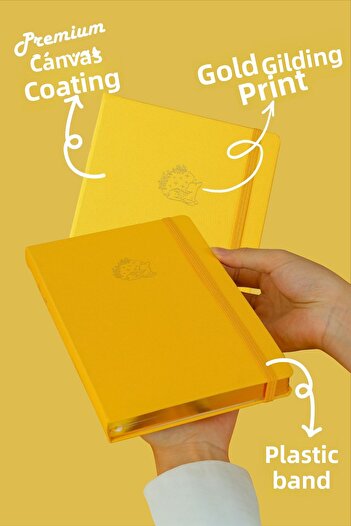 Victoria's Journals 96 Sheets A5 Bujo Linen Notebook - 160 Gr. Dotted