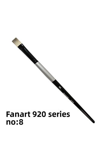 Fanart Silver 920 Flat Tip Shading Brush N:8