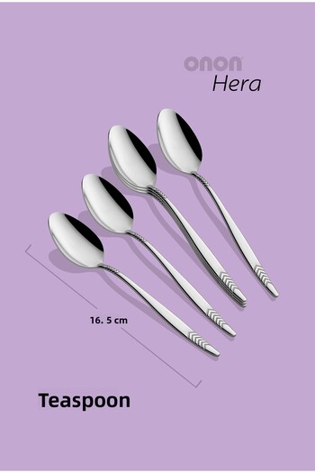 on-on 18/10 Hera Sweet Spoon - Set of 6