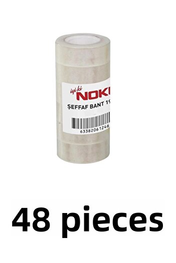 Noki 48 Pieces Crystal Office Tape 19mm x 33 meters Money Tape