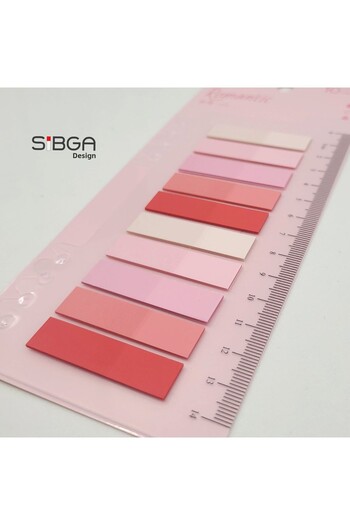 sibga tasarım Transparent Colored Post-It Note Paper - 200 Sheets Bookmark Sticker