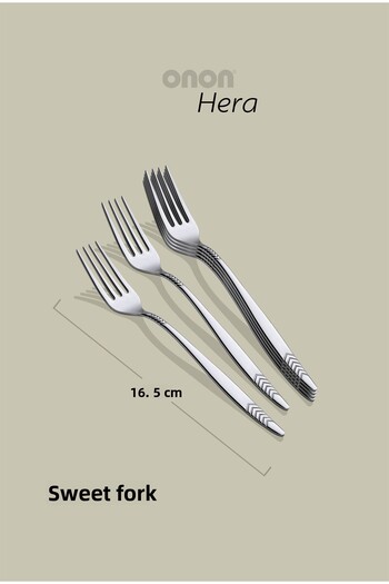 on-on Hera 6-Piece Sweet Fork - 18/10