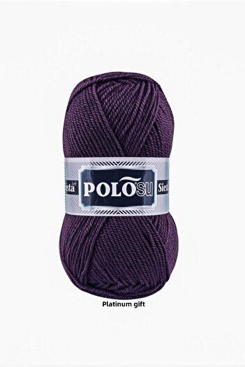 Polosu (5 Τεμάχια) Siesta Soft 229 Μωβ Πλεκτό Νήματα Χειροποίητο Πλεκτό Γιλέκο Ζακέτα Νήματα Πανί Πλεκτό Πουλόβερ
