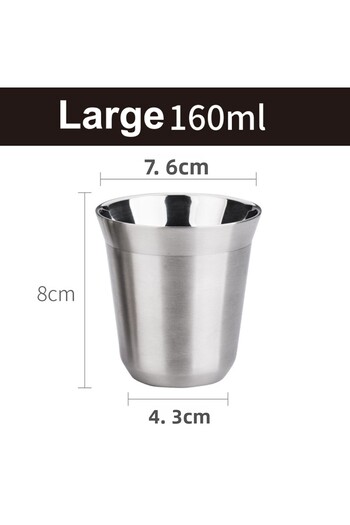 Choice 51-100ml 160ml Mugs Double Wall Stainless Steel Coffee Mug 80ml/160ml Portable Cup Travel Tumbler Co
