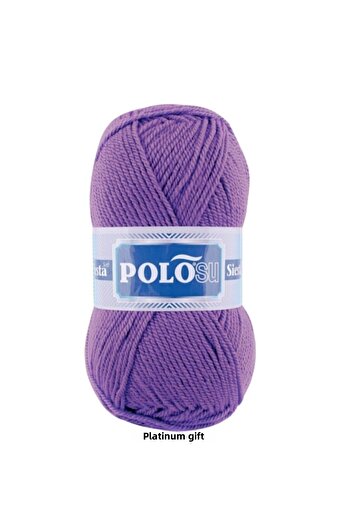 Polosu (5 Τεμάχια) Siesta Soft 230 Λιλά Πλεκτά Νήματα Χειροποίητα Νήματα για Γιλέκο Ζακέτα Νήματα για Πανί Νήματα για Πουλόβερ