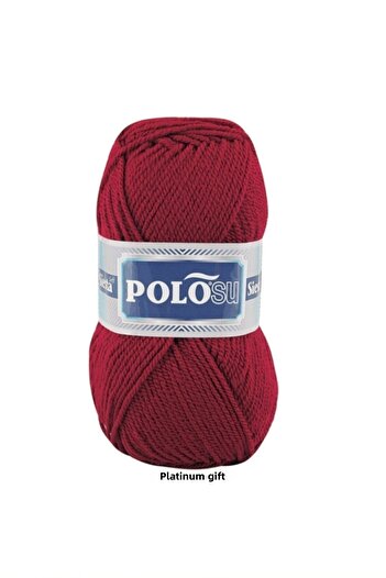 Polosu 5 τεμάχια ) Siesta Soft 205 Κόκκινο νήμα πλεκτομηχανής για γιλέκο ζακέτα κορδόνι για κασκόλ πουλόβερ