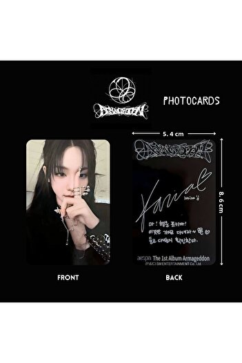 Kpop Dünyasi AESPA Armageddon POSTER Ver. Photocard Set