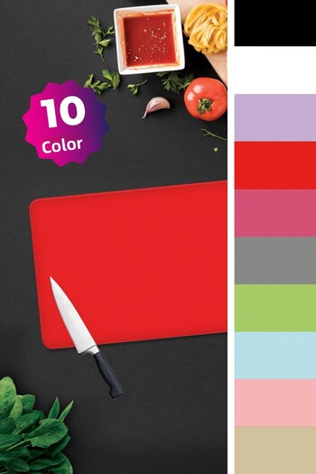 Decorita Solid Color - Pomegranate Flower |   Glass Cutting Board - Glass Cutting Board |   30cm X 40cm