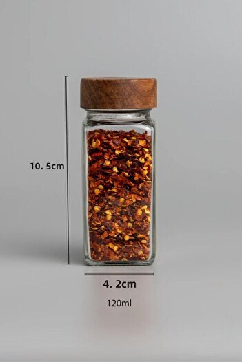 Mirilliahome 12 Pieces Glass Spice Rack Set with Acacia Lid