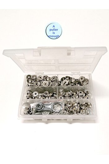 Klinkshop 15mm Thick Coat Snap Hammer Application Apparatus And 60 Pieces Nickel Color Snaps-stainless Brass