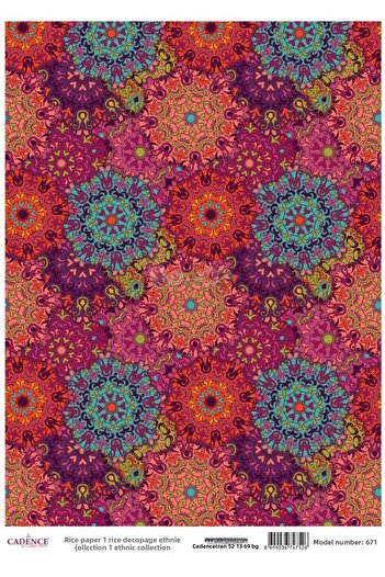 Cadence Rice Decoupage - Model 671