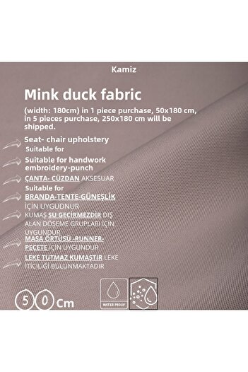 KAMİZ Plain Duck Fabric - Punch and Bag Fabric - Table Cloth Runner