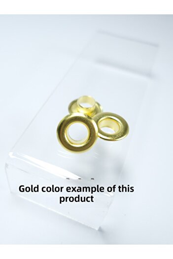 Klinkshop No 26 Eyelet Hammer Application Apparatus and 15 Pieces 11 Mm Gold Color Eyelet Kit - Stainless Brass